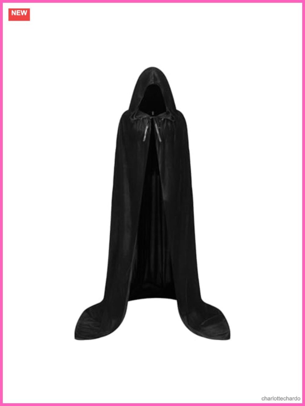 Velvet Hooded Cape Cloak Halloween Vampire Cosplay Costume
